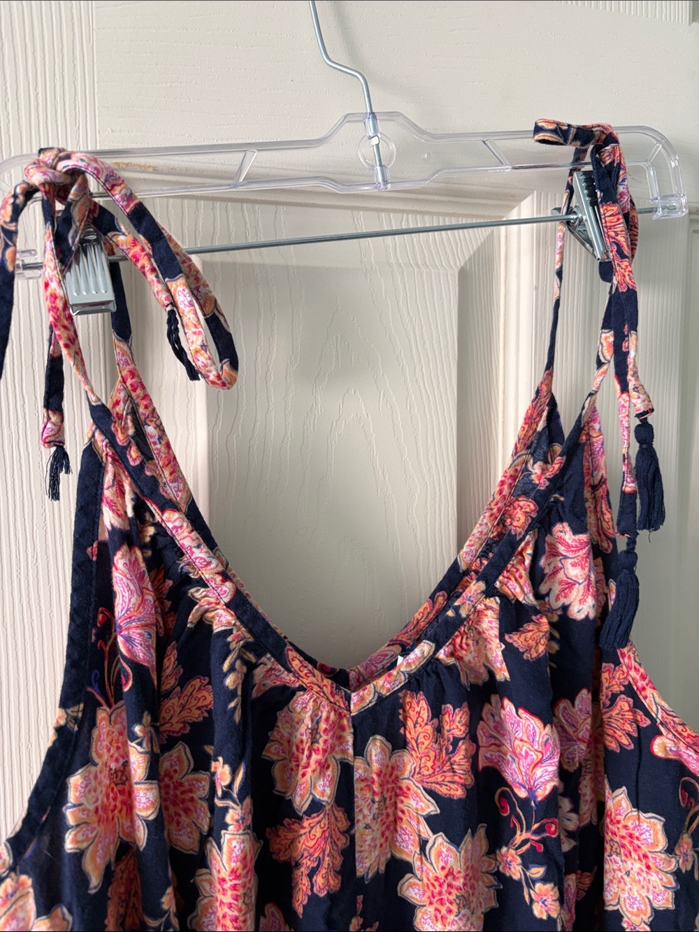 Bloho Floral Maxi Sundress with Pink Blooms - Picture 6 of 9
